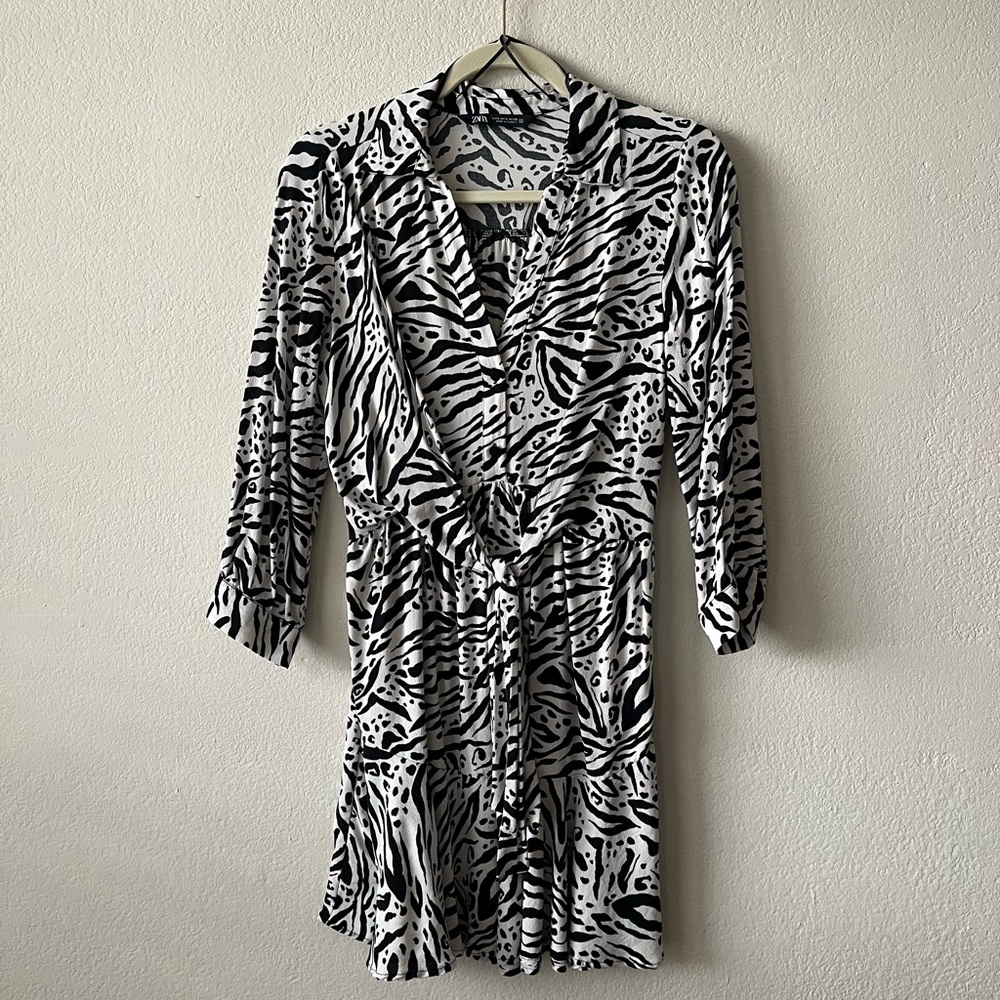 Zara zebra dress